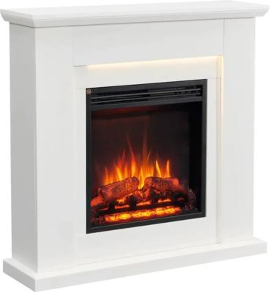 Cheminée électrique BALDERIA Pandora foyer sans conduit blanc 2kW