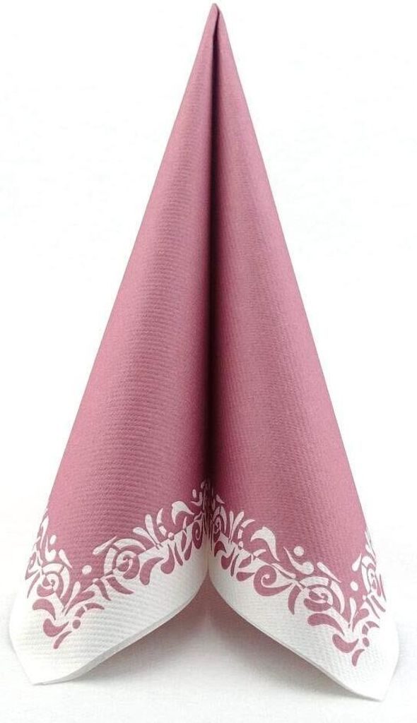 Airlaid Serviette Romantique in Altrosa, 40 x 40 cm, 50 Stück - APARTina