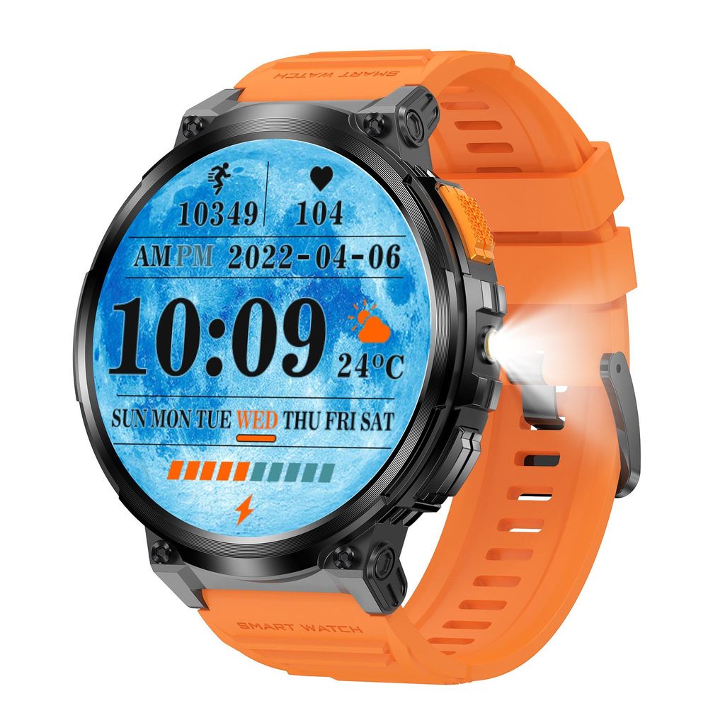 Smartwatch Herren GRAVITY GT23-3 mit Zusatzarmband – 1,85" TFT Touchscreen, Bluetooth Anrufe, Pulsmesser, Sportmodi, IP67, 730 mAh Akku, Android iOS