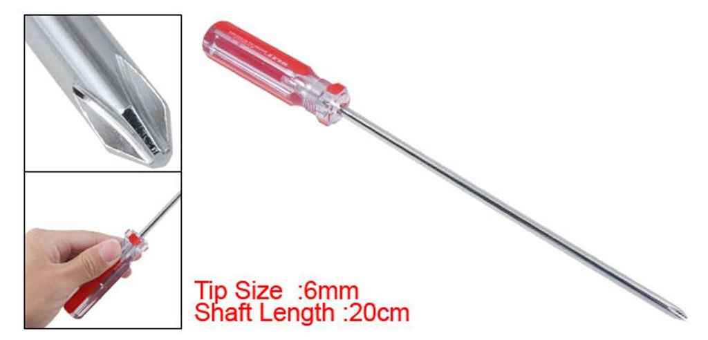 6?mm Magnetic Kreuzschlitz Tip lange Klinge Schraubendreher Handwerkzeug