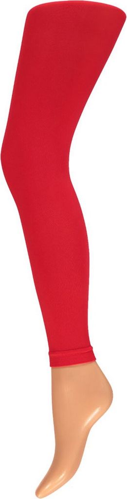 krautwear Damen Mädchen Leggins Leggings?60 den Karneval Fasching Ballett (rot XXL)
