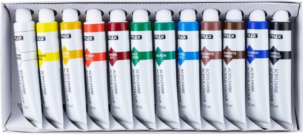 Stylex akrylová barva 12ml 12 tub Obrázek produktu 4