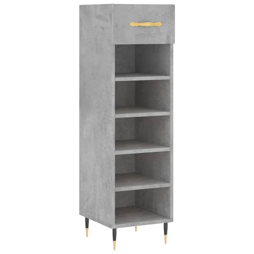Scarpiera 30x35x105 cm Grigio Cemento | Prezzo Outlet Design Top