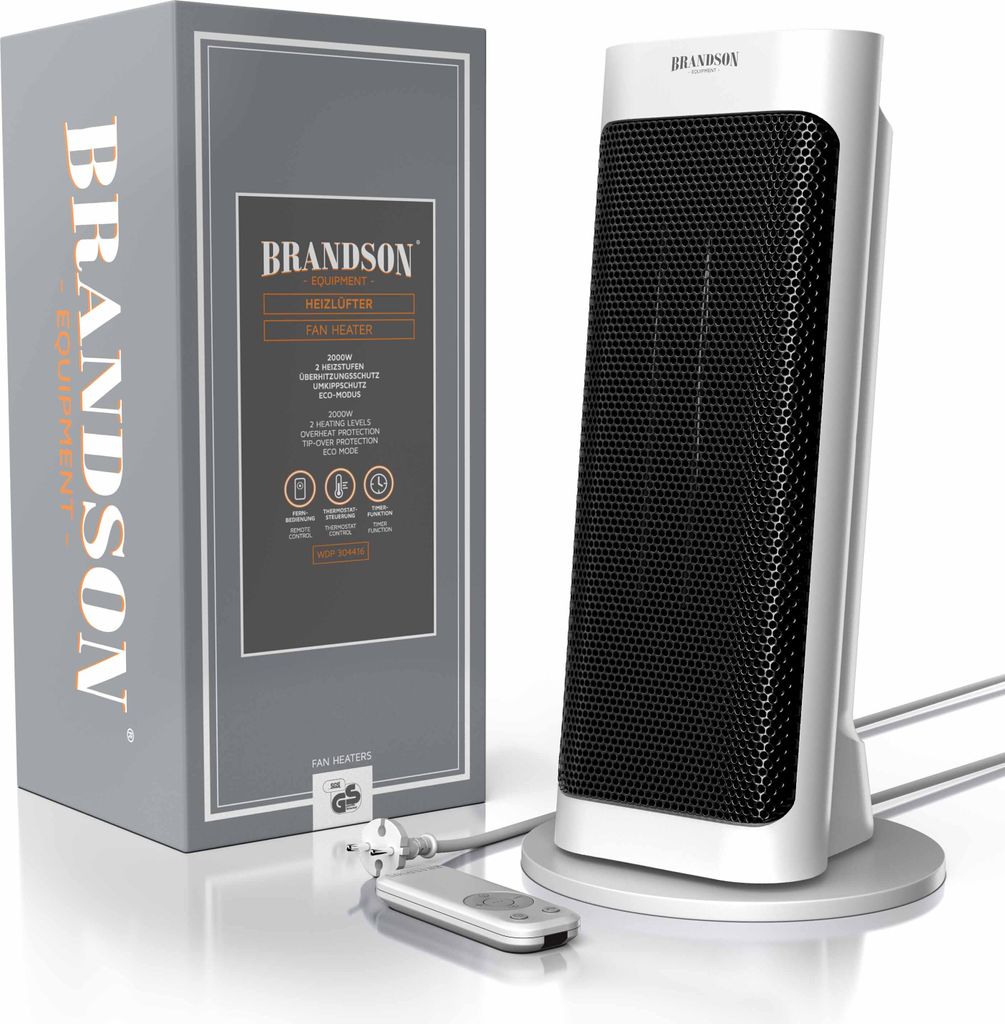 Brandson 2000W Keramik Heizlüfter mit Fernbedienung, 80° Produktbild 2