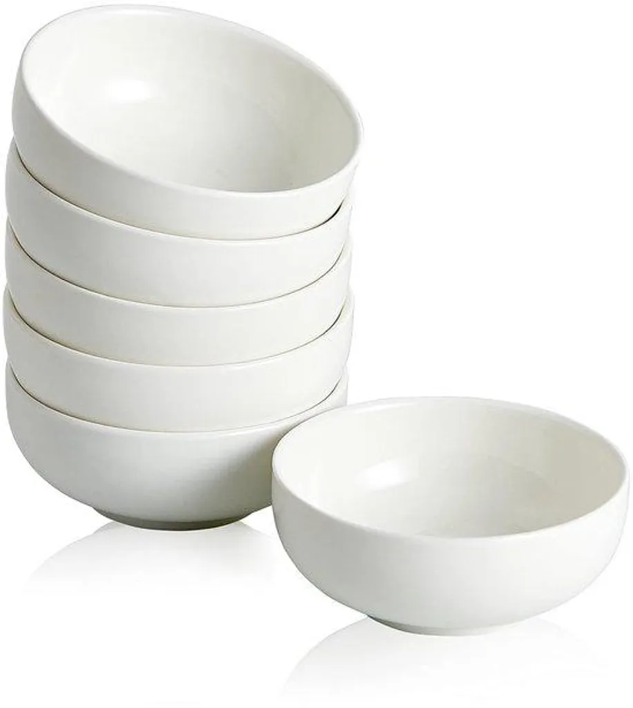 Vaisselle en céramique robuste 6 pièces finition mate gris anthracite