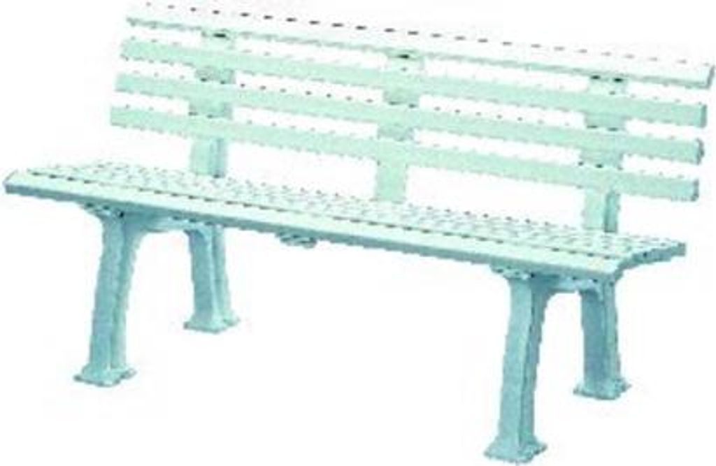 Blome Banc de jardin Sylt 3 places, plastique facile Image du produit 