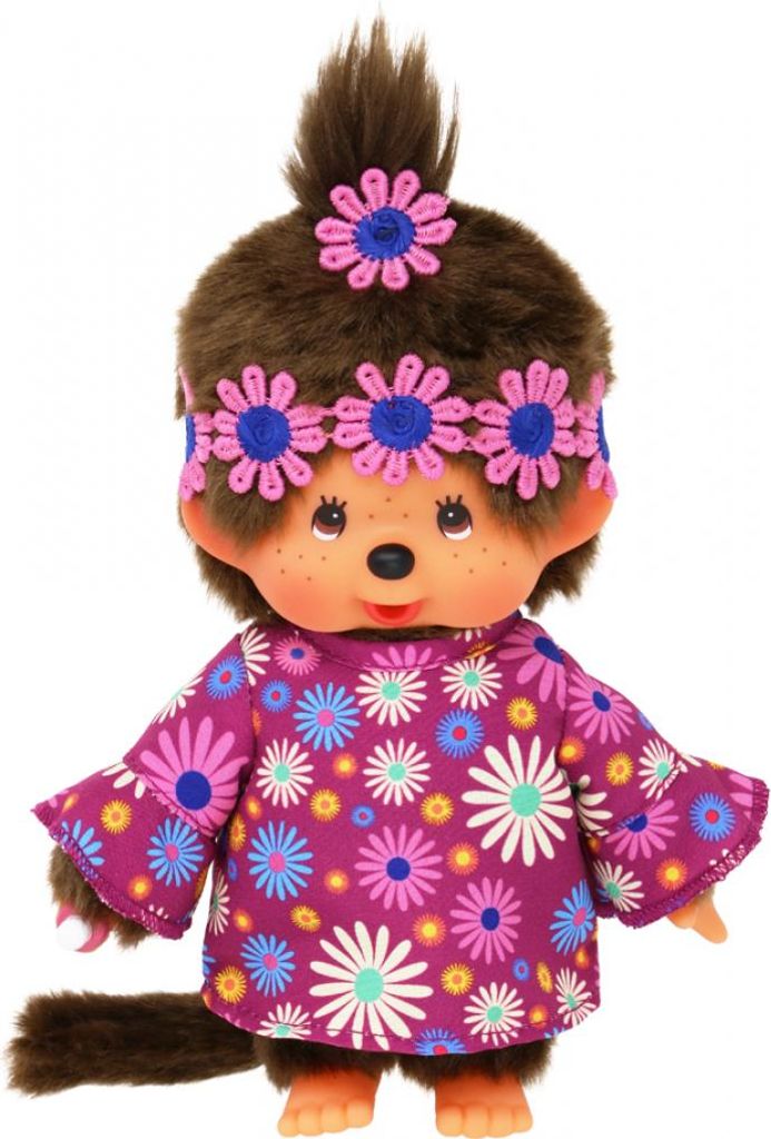 Monchhichi Kuschelpuppe Flower Power Mädchen 20cm Produktbild 