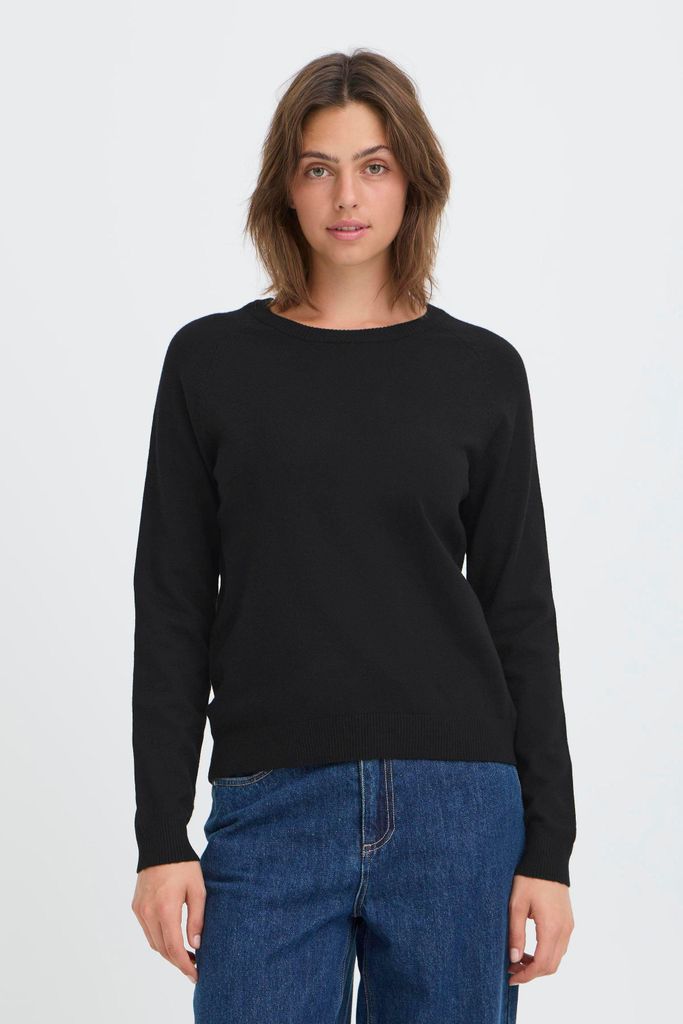 OXMO OXBMMNORA RAGLAN JUMPER Damen Strickpullover Feinstrick Pullover regular fit