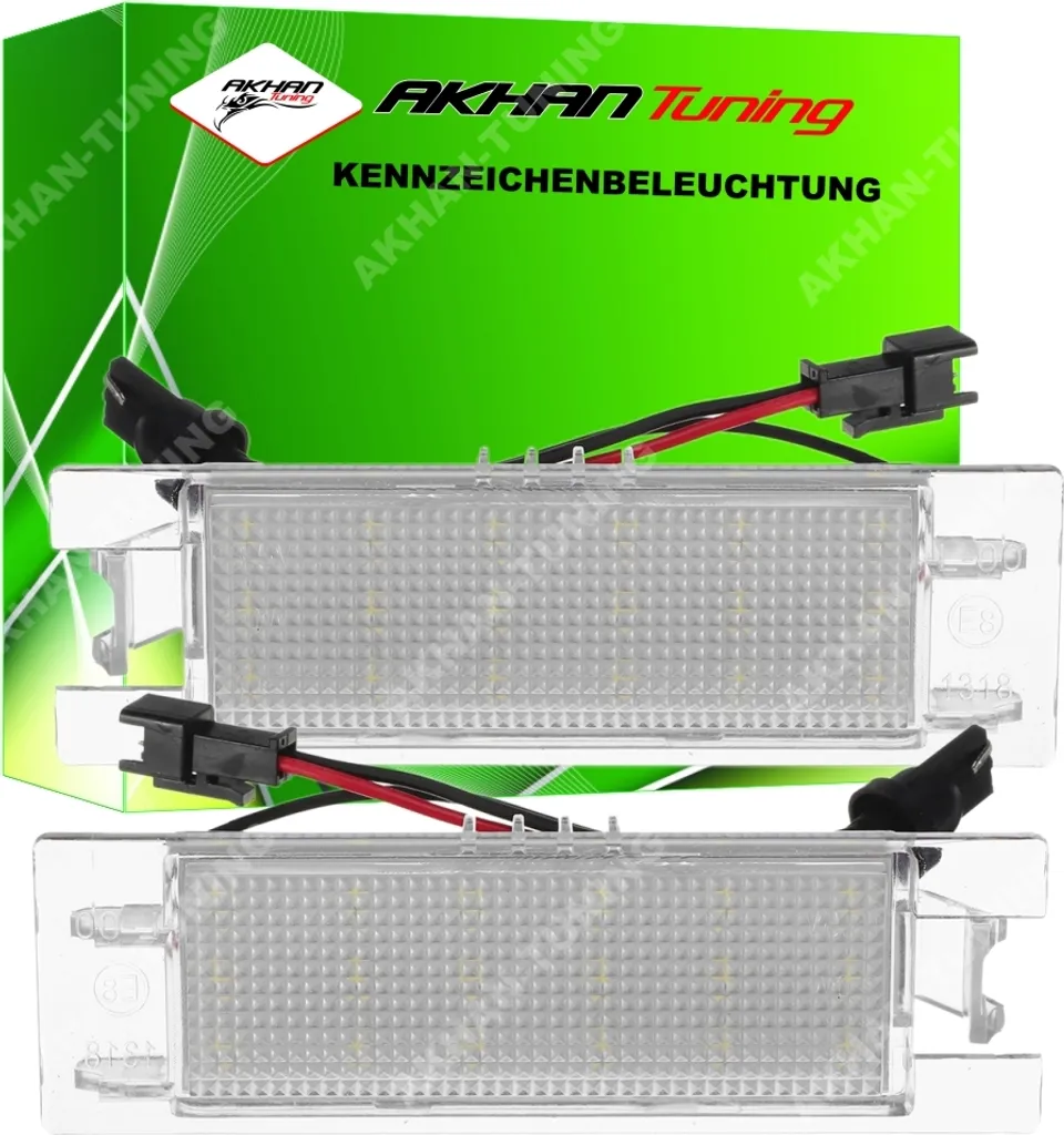 KB19 - Illuminazione targa Adam Ampera Astra H, Astra J, K Corsa C, D, E
