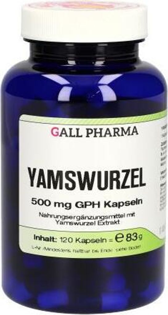 GALL PHARMA Yamswurzel 500 mg GPH Kapseln, 120 St. Kapseln