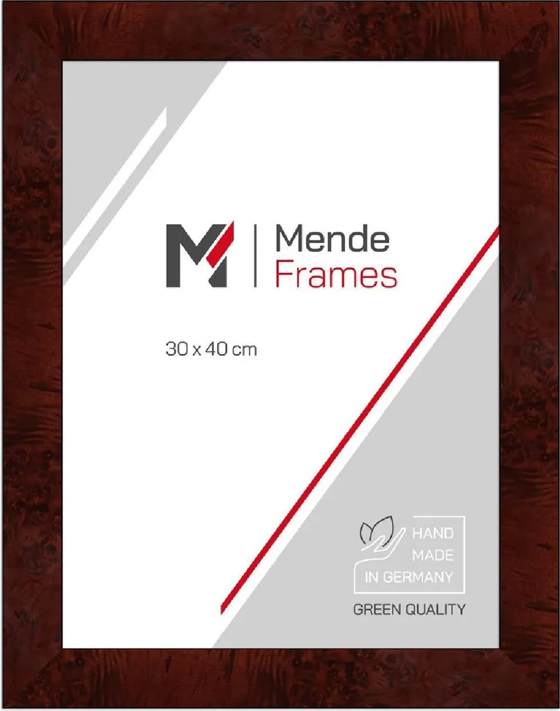 Cornice MendeFrames H14E Radica Scuro 40x40 cm - Legno e Vetro Acrilico