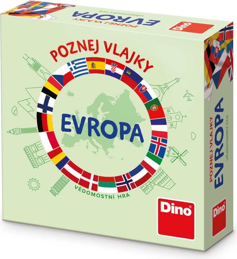 DINO Toys POZNEJ VLAJKY EVROPA Cestovní hra Obrázek produktu 