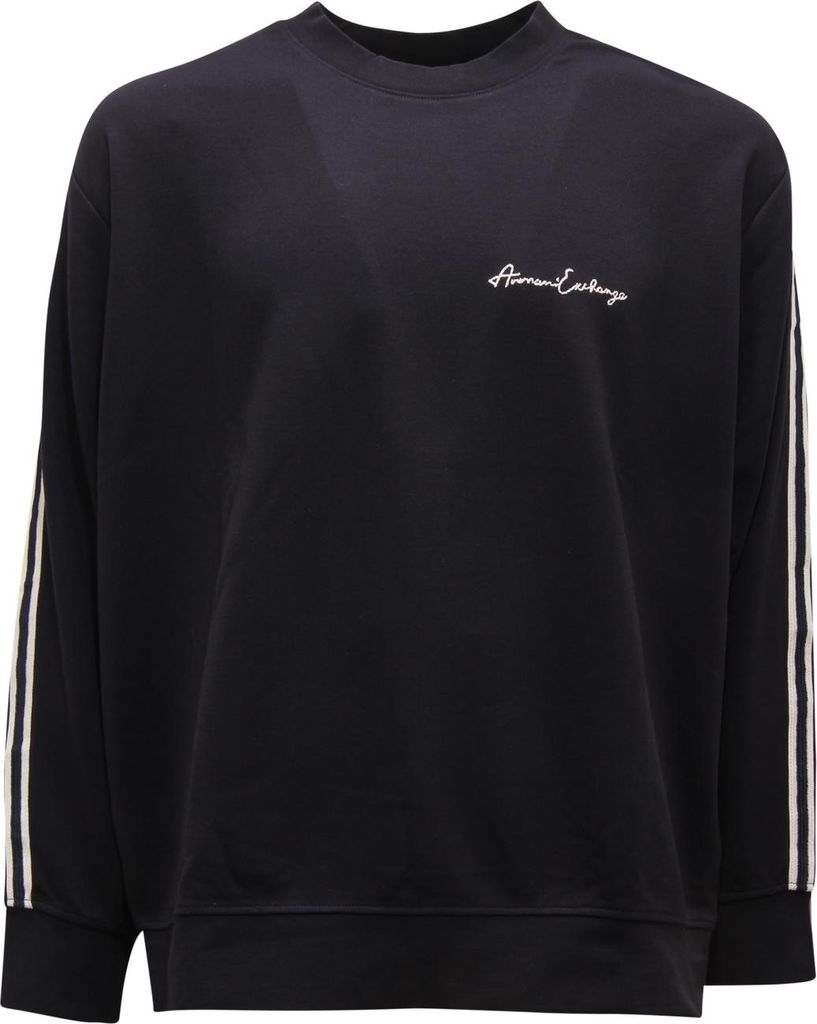 M8159 Felpa Uomo Armani Exchange Man Sweatshirt Navy