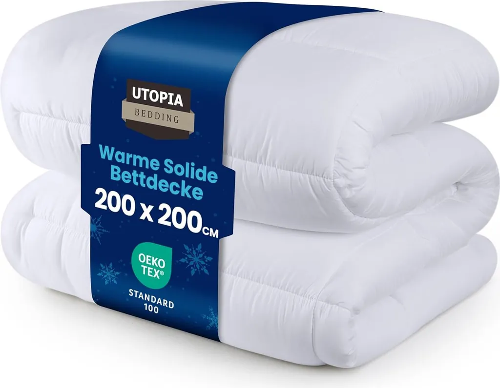 Piumino Utopia Bedding 200x200 cm 370 GSM: Trapunta Traspirante Luxury