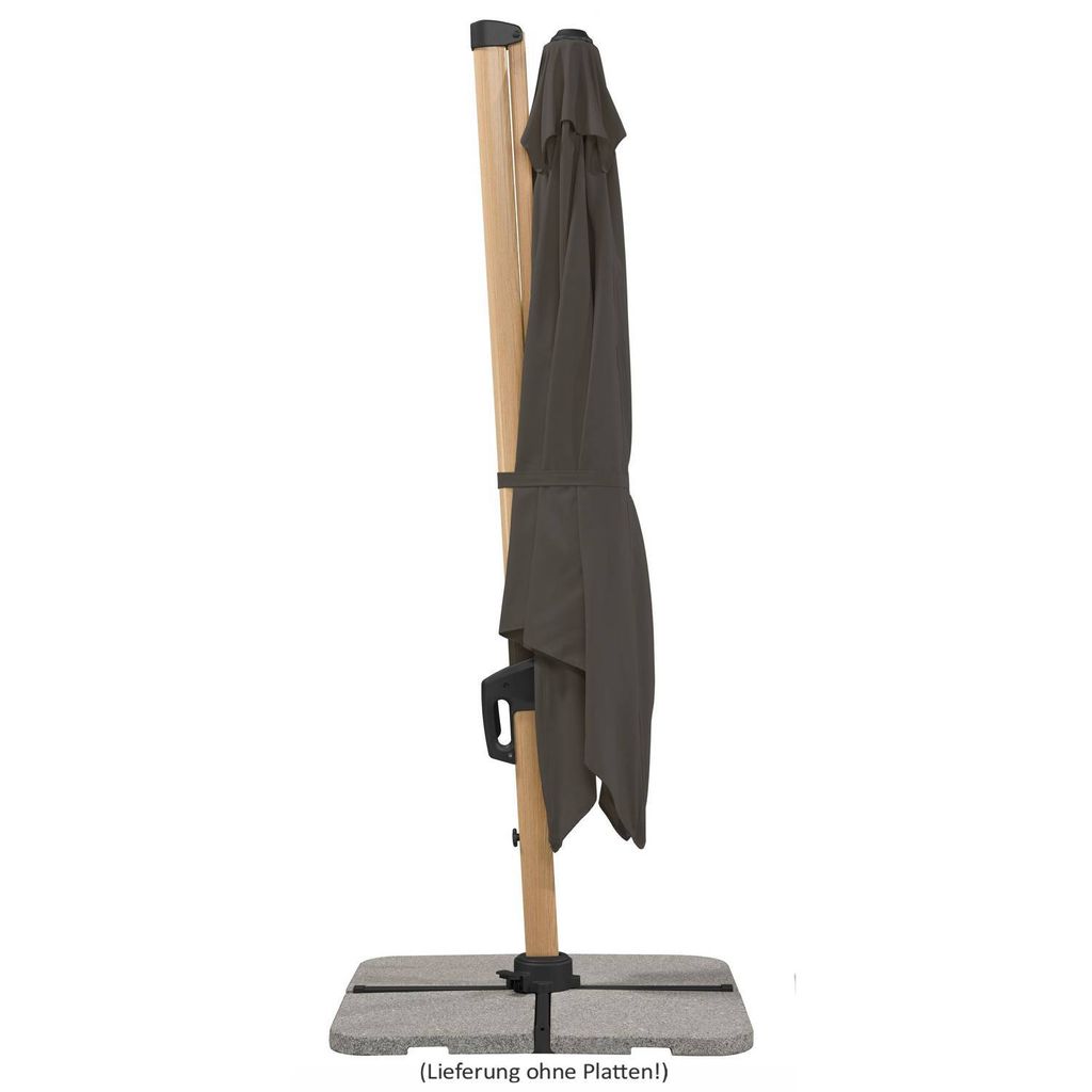 Schneider Ampelschirm RHODOS TWIST WOODY ca. 300 x 300 cm, Produktbild 13
