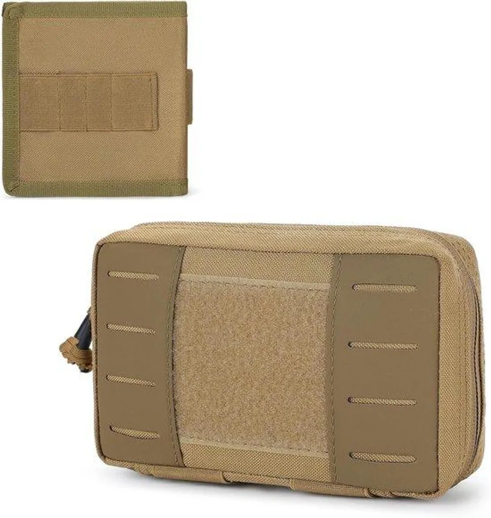 Pochette de secours extérieure kaki, sacoche de rangement tactique