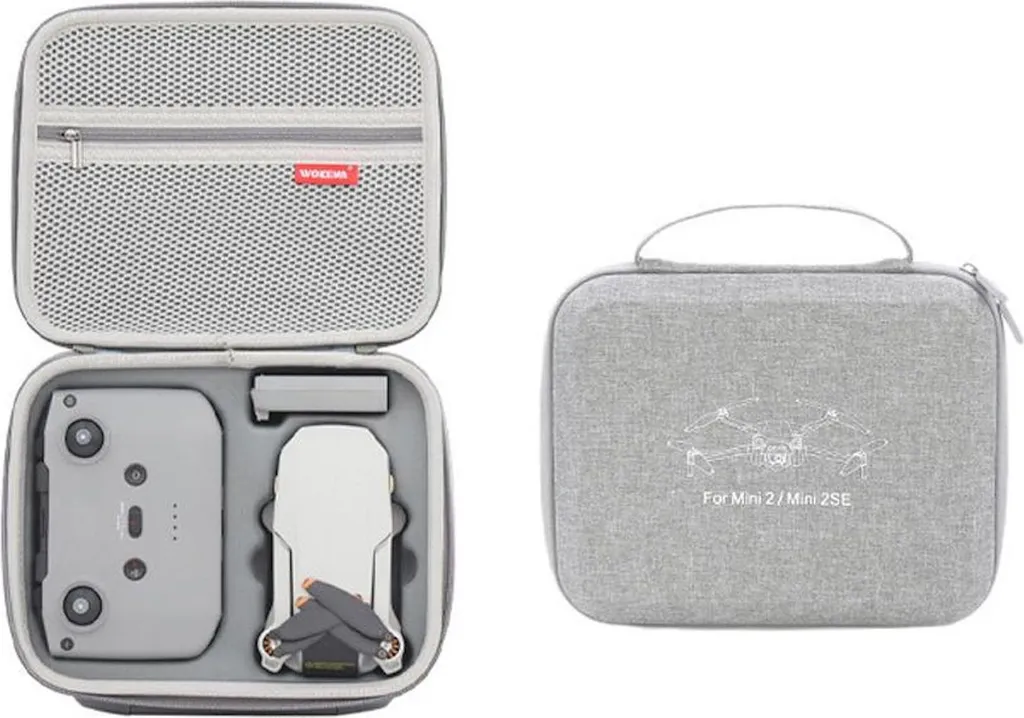 Sac de transport DJI Mini 2 et 2 SE étanche avec poignée rigide Gris