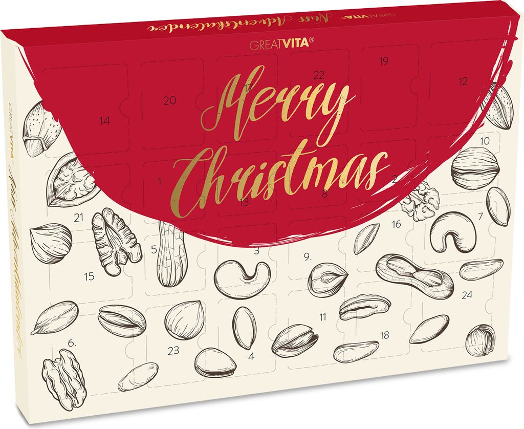 GreatVita Nuss Adventskalender 2024 | 24 köstliche Raw Produktbild 