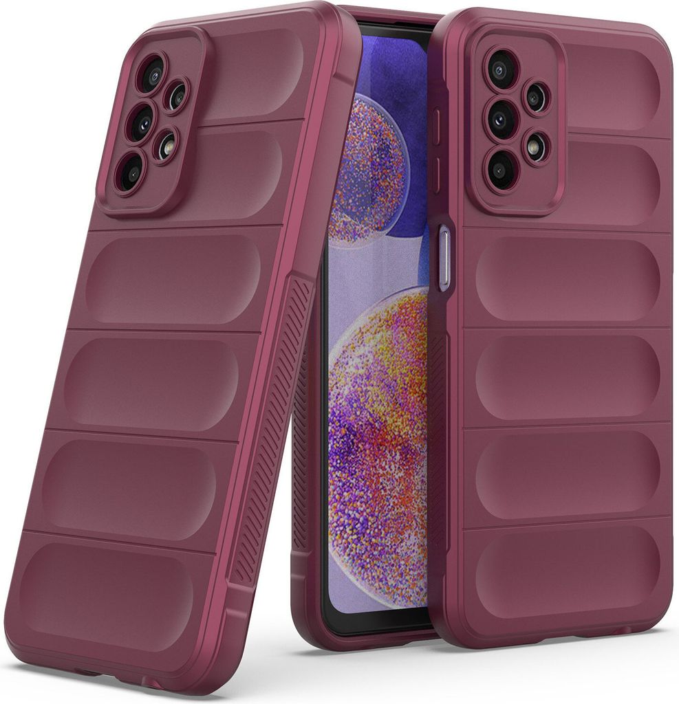 Galaxy A23 Hülle, Weich TPU Silikon Stossfest Anti-rutsch Schutzhülle für Samsung Galaxy A23 bordeaux