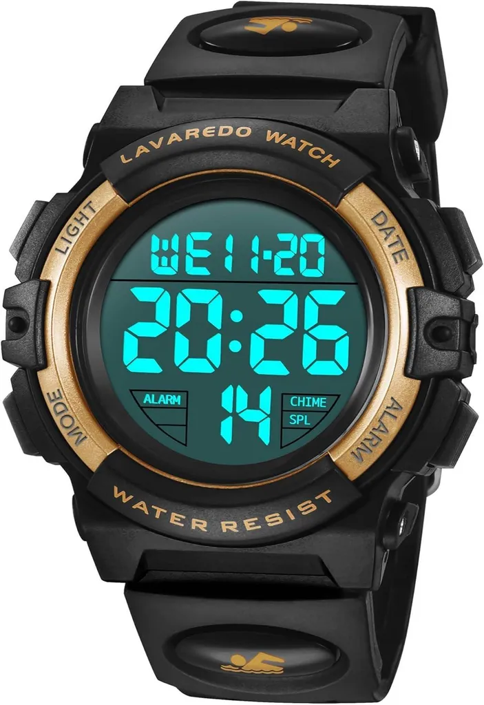 Orologio Digitale Outdoor Bambini 50M: Resistente agli Urti e Sportivo