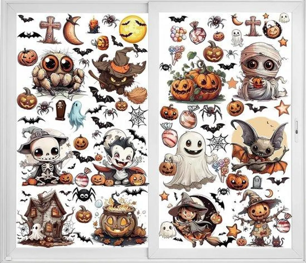 Grands autocollants vampire pour fenêtres et pare-chocs arrière 10pcs
