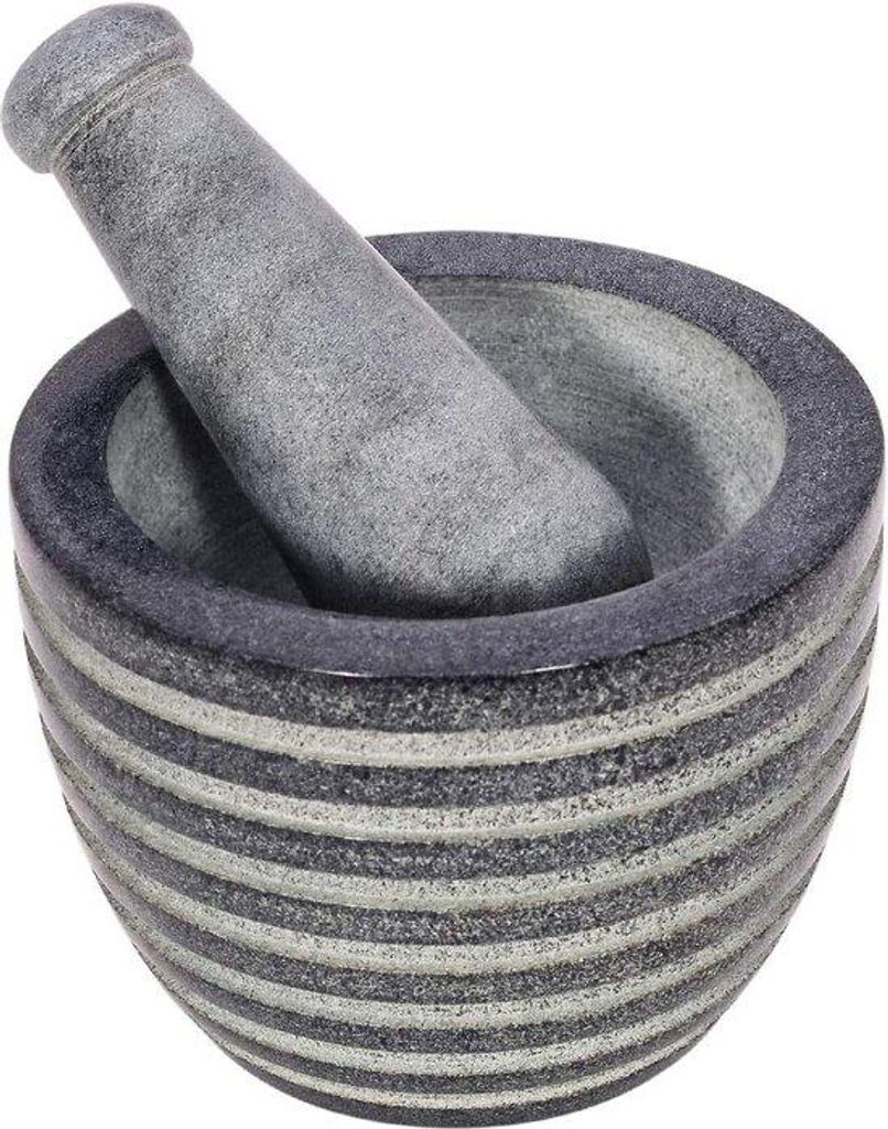 Schwarze Steinmühle für Gewürze und Kräuter