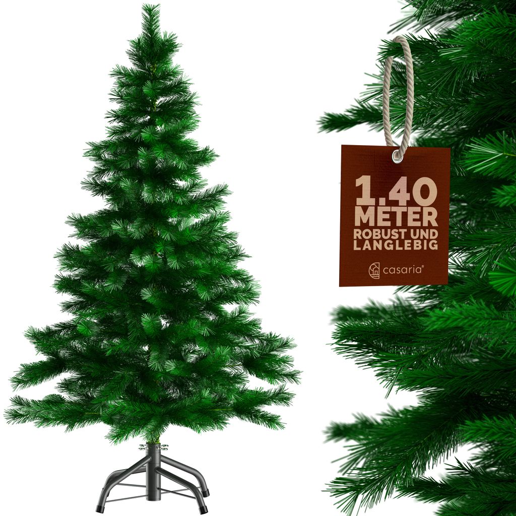 CASARIA® Weihnachtsbaum künstlich 140 cm Edeltanne-MIX Produktbild 