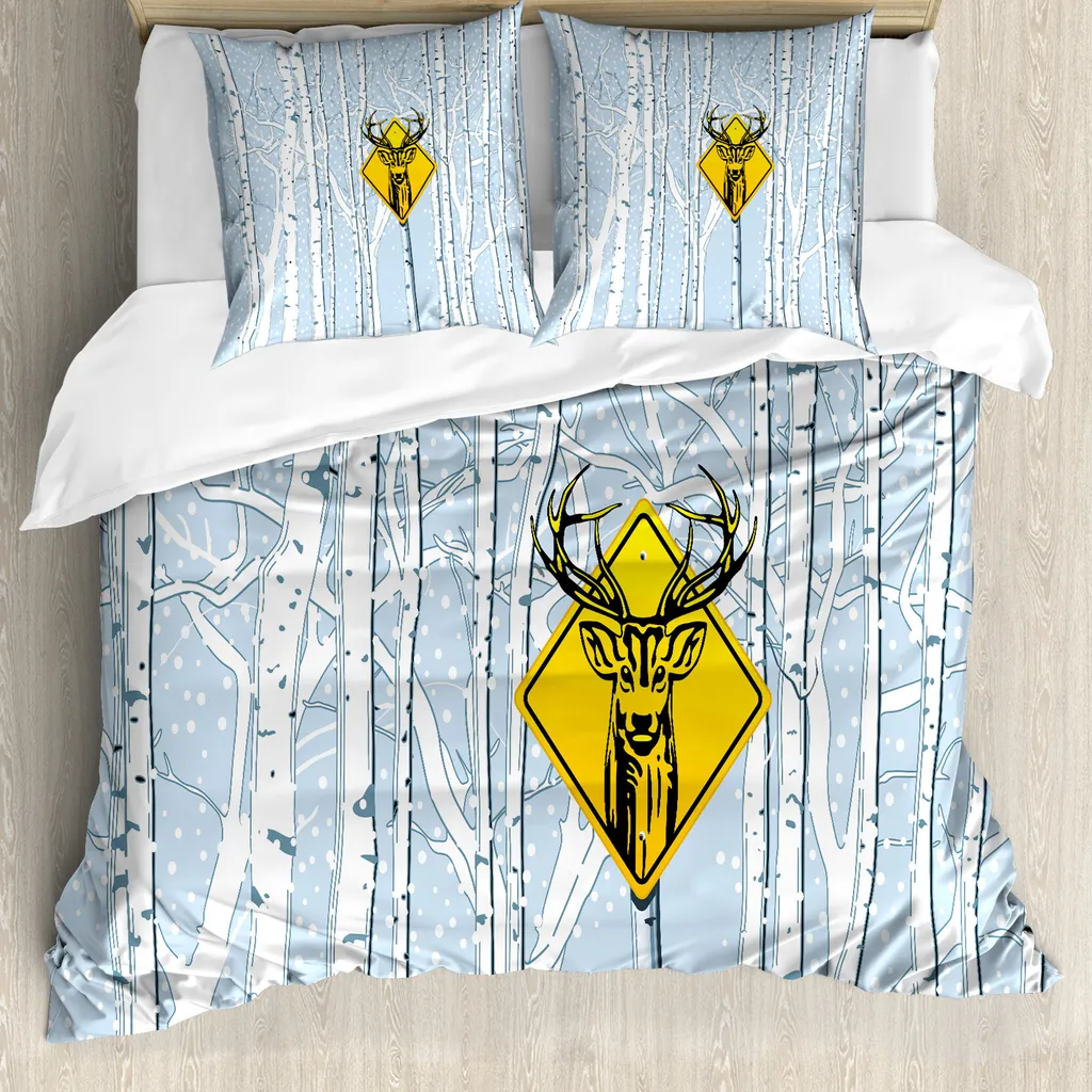 Copripiumino Jagd Cervo ABAKUHAUS 155x220: Igiene e Morbidezza Anallergica