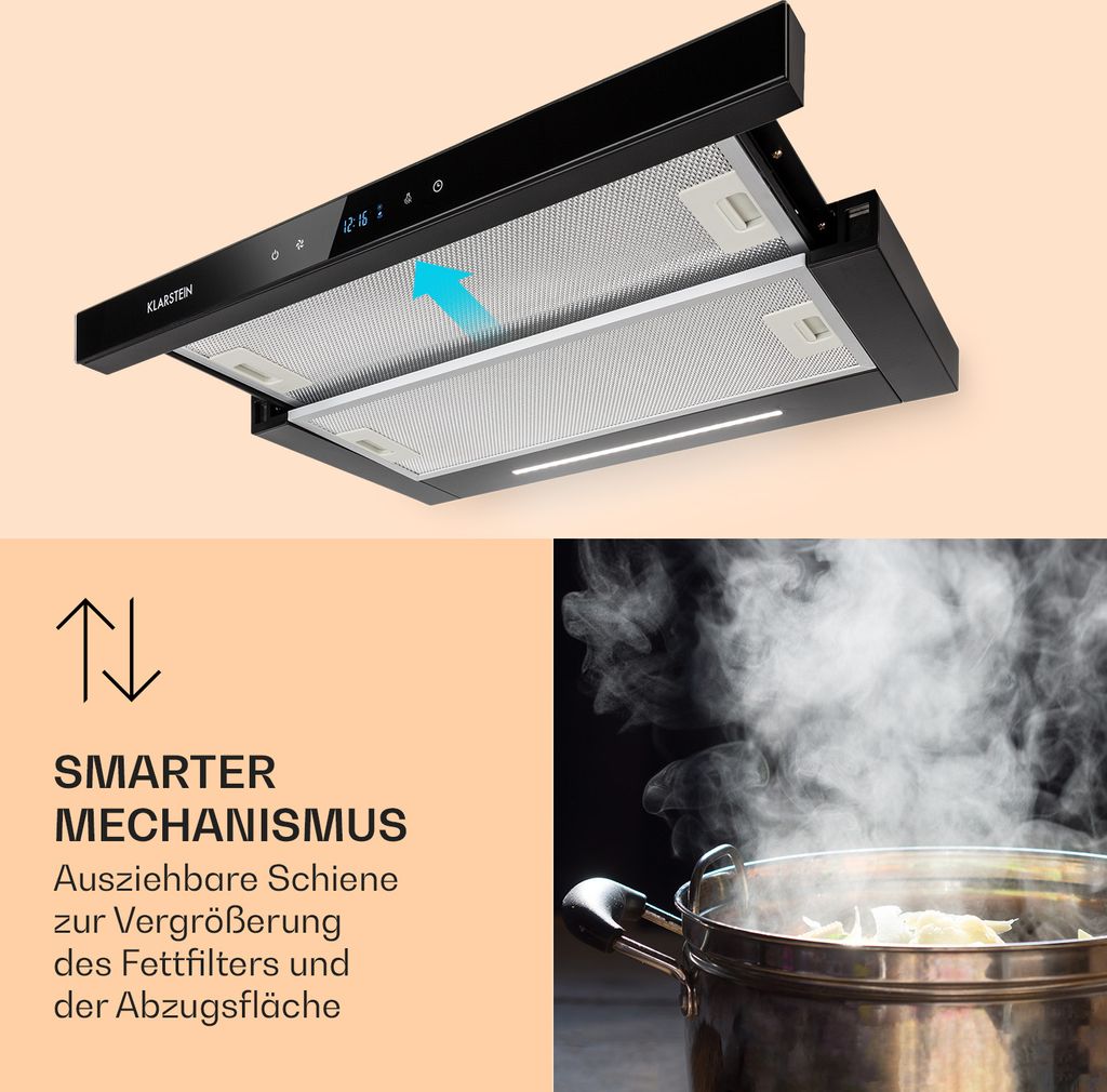 Klarstein Mariana Neo 60 Dunstabzugshaube, 60 cm, EEK A, Produktbild 5