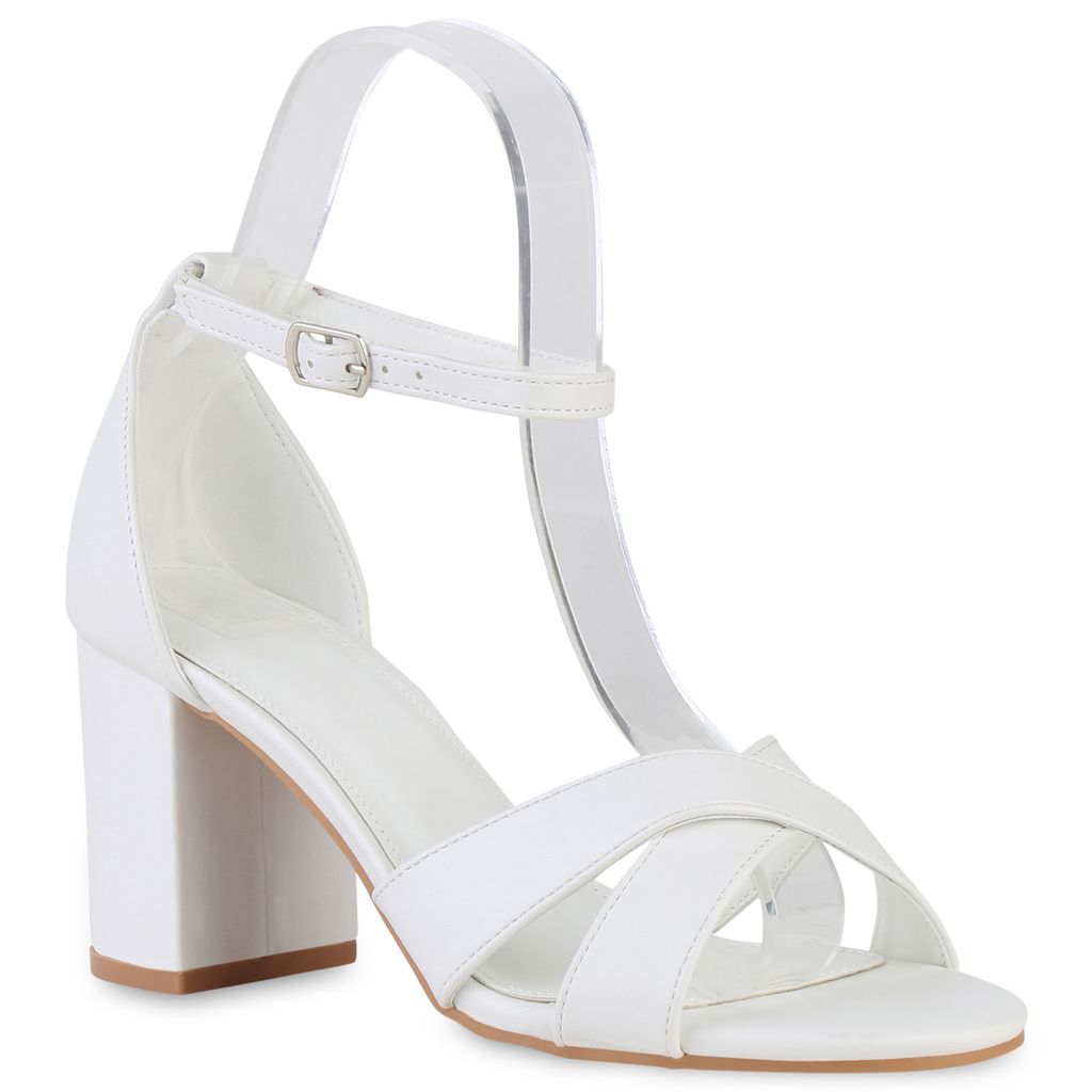 VAN HILL Damen Klassische Sandaletten Blockabsatz Schuhe Produktbild 