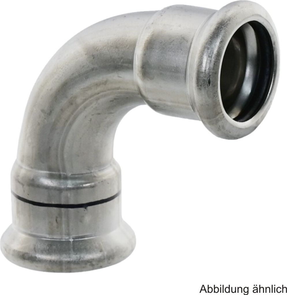 VSH Xpress Edelstahl 304, R2408 Bogen 90° I-I, 22 mm
