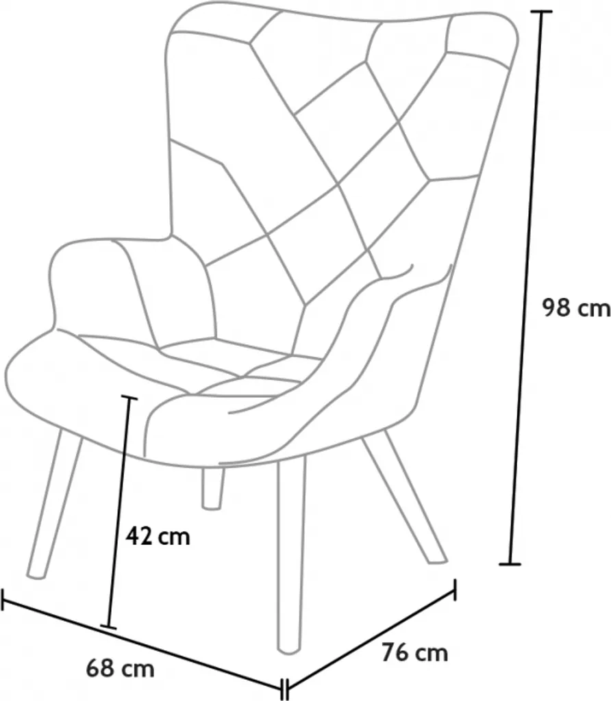 Fauteuil Patchwork Design Patchy Chic - Assise Ergonomique et Tissu Coloré - 3