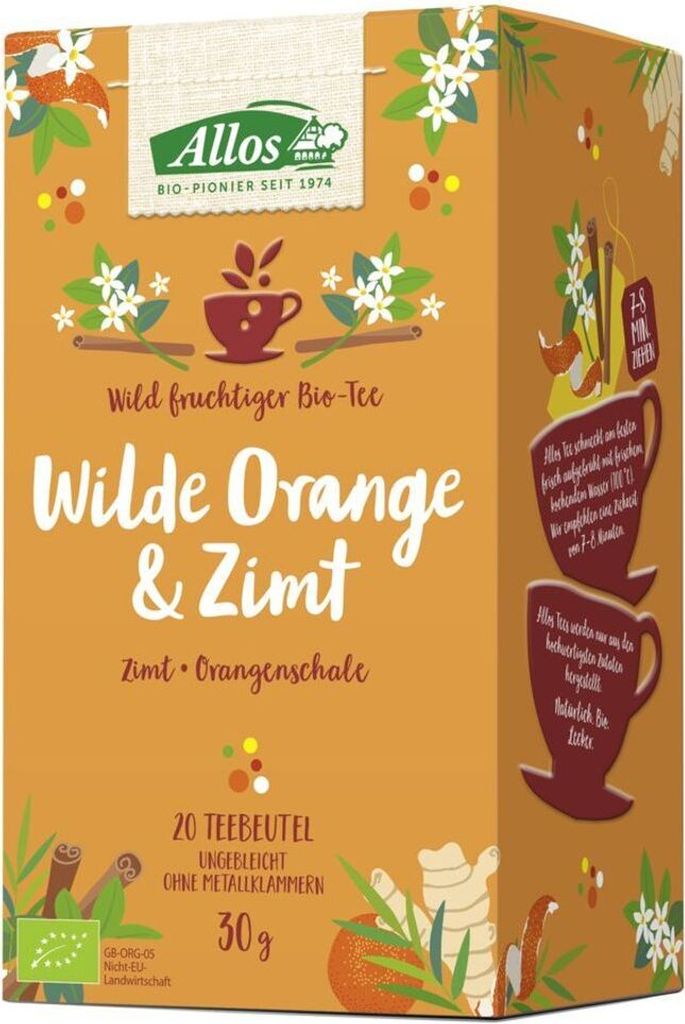 Orange sauvage & cannelle - 20 sachets de 30g Image du produit 