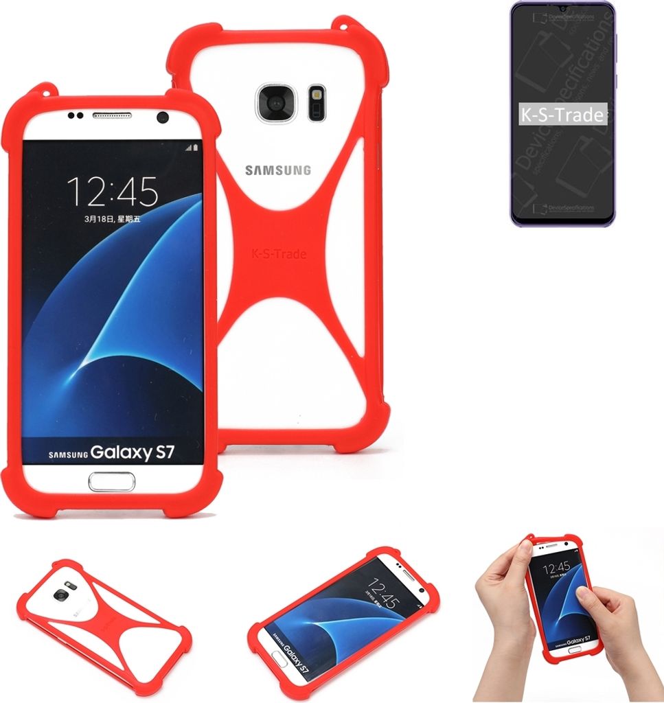 K-S-Trade Handy-Hülle kompatibel mit Ulefone Note 6 Schutz-Hülle Bumper Silikon Schutz Hülle Cover Case Silikoncase Silikonbumper TPU Softcase