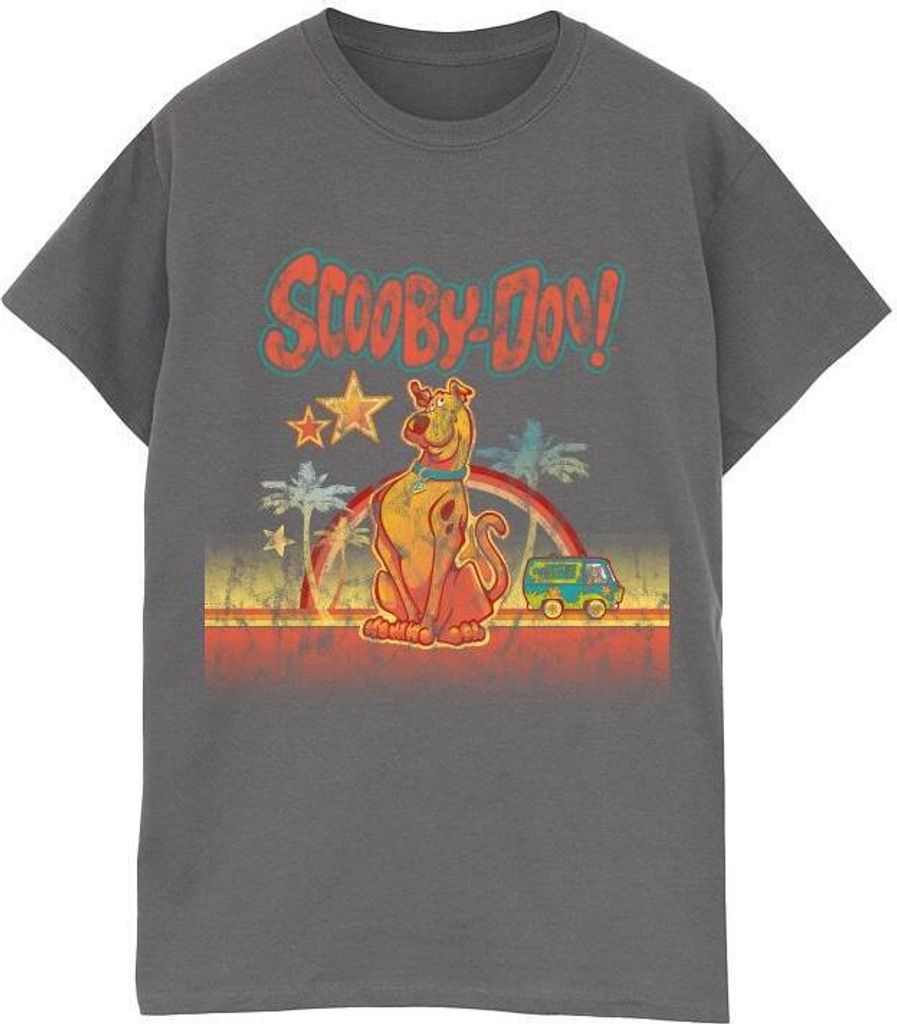 Scooby Doo - "Palm Trees" T-Shirt für Damen BI43579 (L) (Holzkohle)