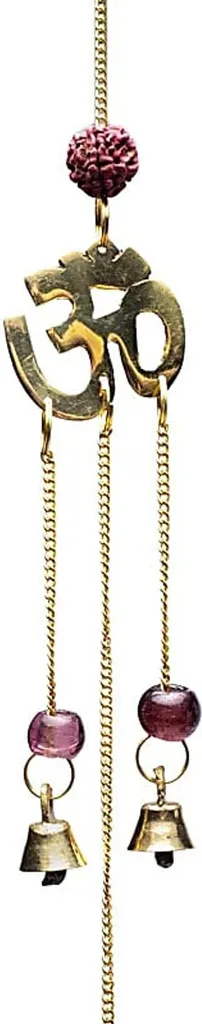 Chassez le Stress avec ce Cordon Déco Cloche Rudraksha Ohm 50 cm