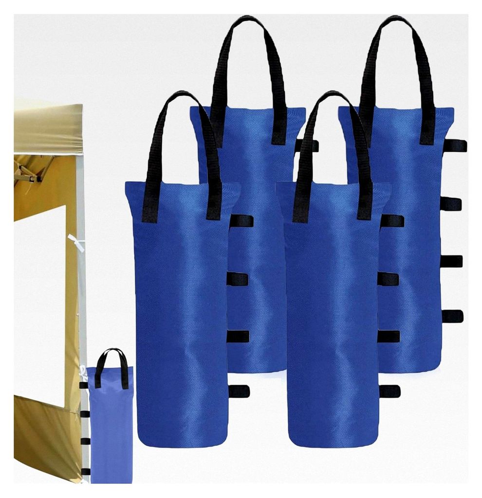 Industrie Pavillon Sandsäcke Set - 600D Bein Gewichte für Pop-Up-Zelte, Vordächer, Outdoor-Terrassen (Blau)
