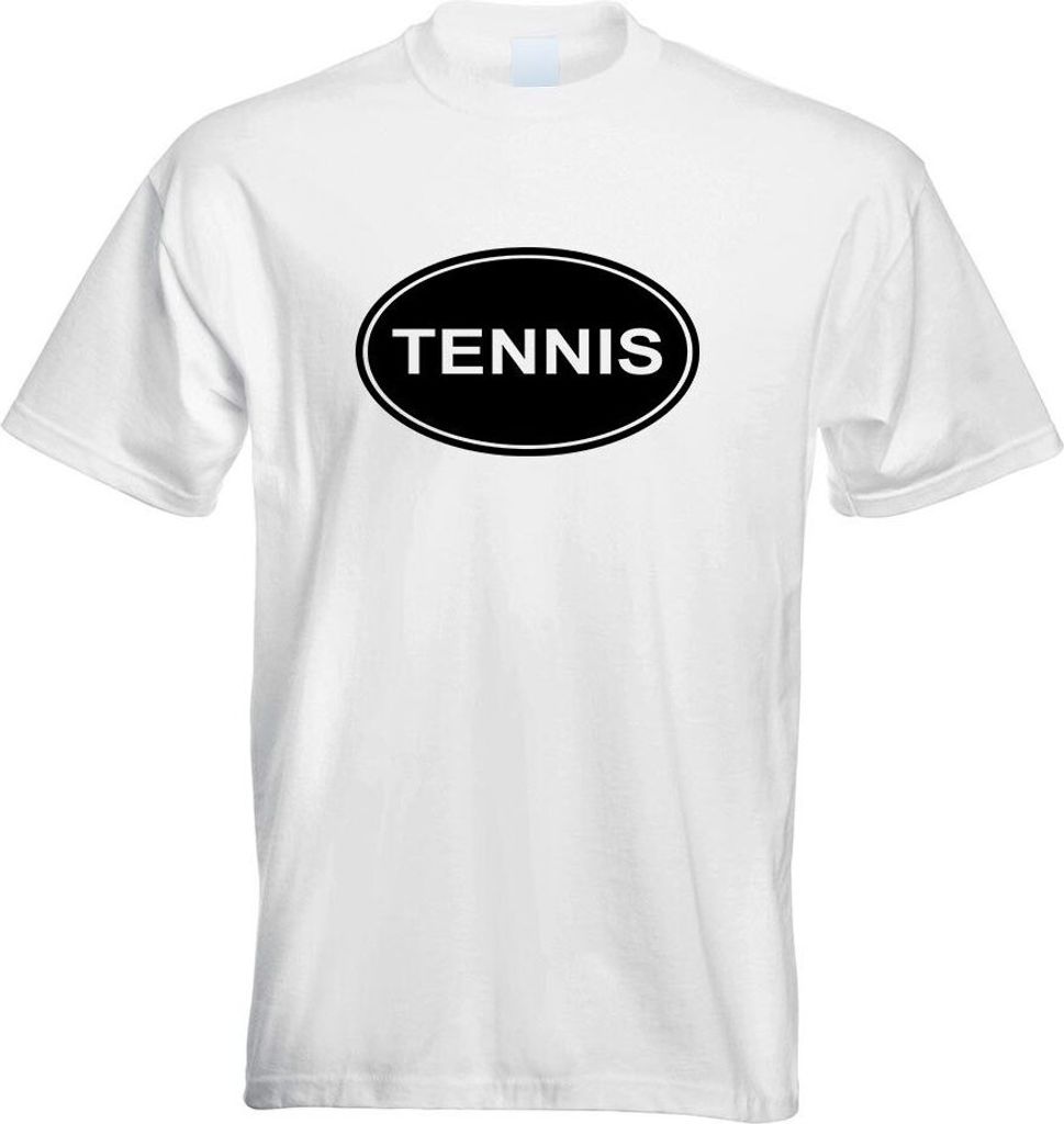 Kiwistar - T-Shirt - Weiss - Tennis Motiv Bedruckt Funshirt Design Print - mit Motiv Bedruckt - Funshirt Design - Sport - Freizeit - Herren - XXL