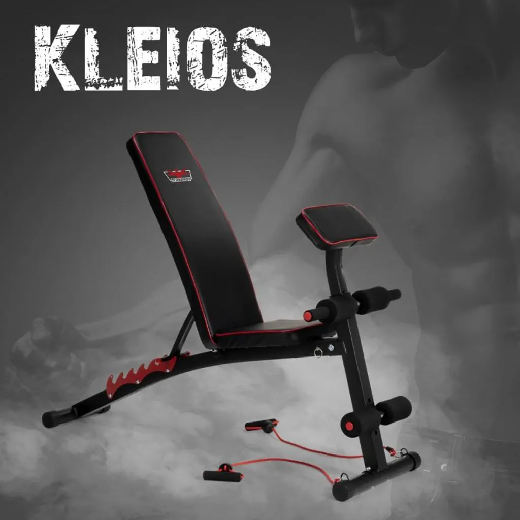 Banc de curl Kleios multifonctionnel avec pupitre Scott réglable