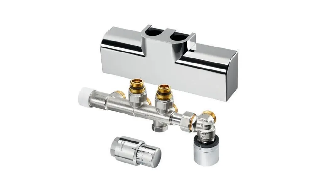 Oventrop Set raccordement blanc 1184188 pour chauffage par rayonnement