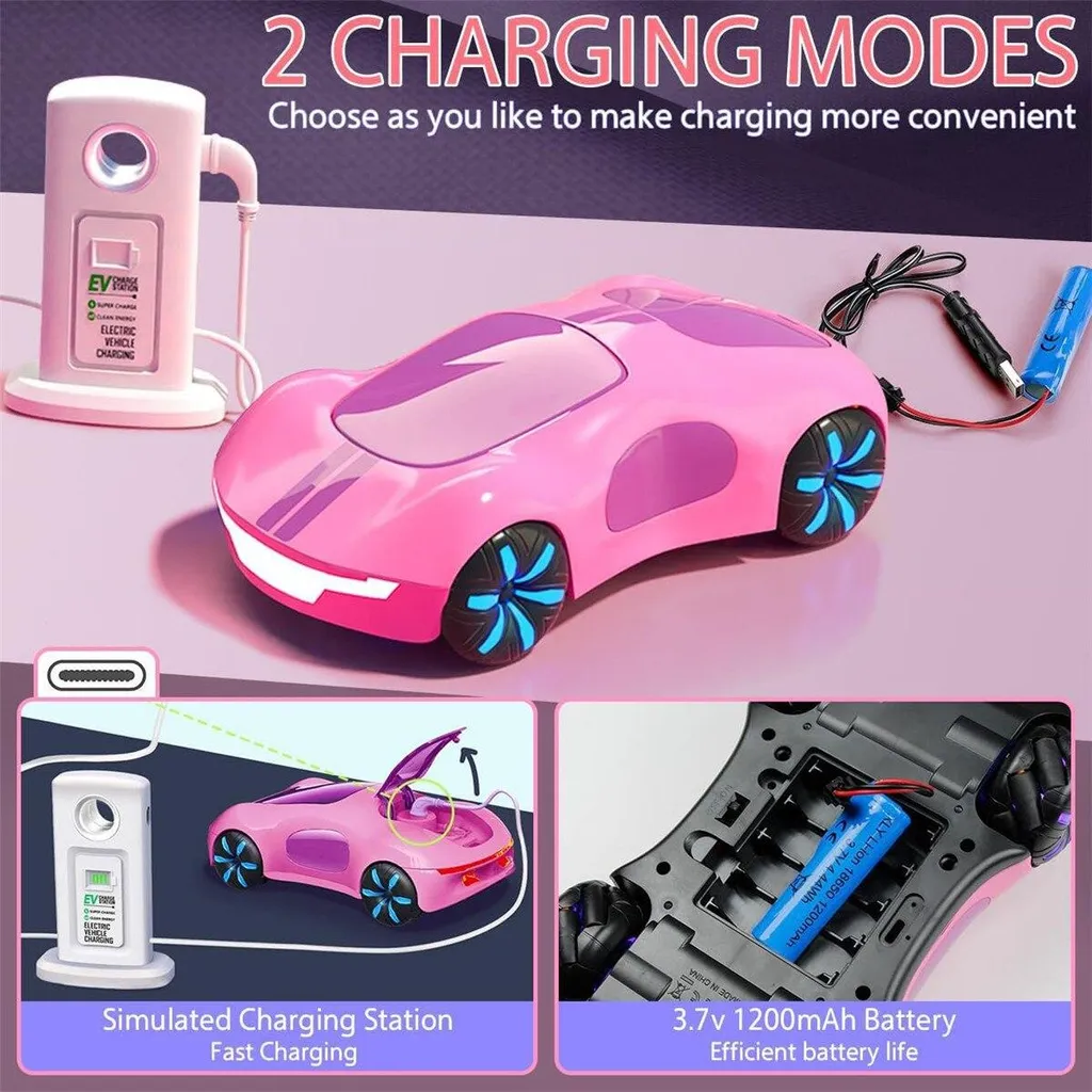 Voiture télécommandée antichoc rechargeable 360° anti-interférence