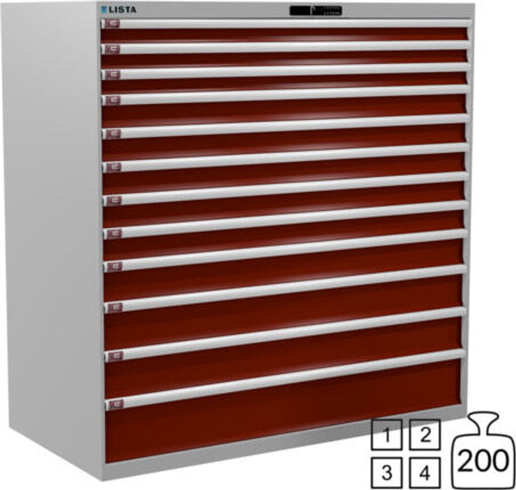 Lista Schubladenschrank - 78.873.512 - 1.450x1.431x725 mm Produktbild 