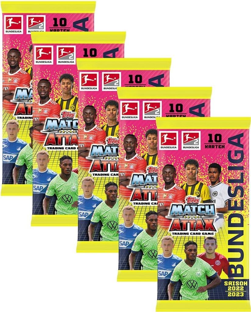 Topps Match Attax Bundesliga 2022/23 Booster Pack – German Football Trading Cards