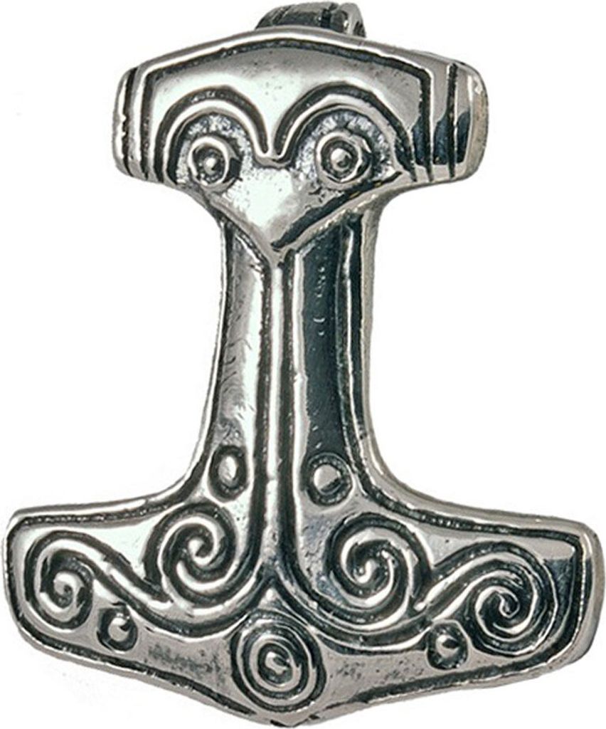 Thorhammer Schmuck Anhänger 925er Silber - Thorhammer - 23x25mm