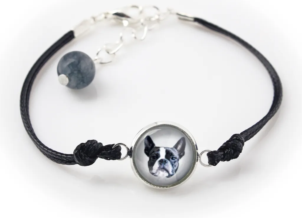 Porta il tuo Boston Terrier al polso: Bracciale Art-Dog con Foto