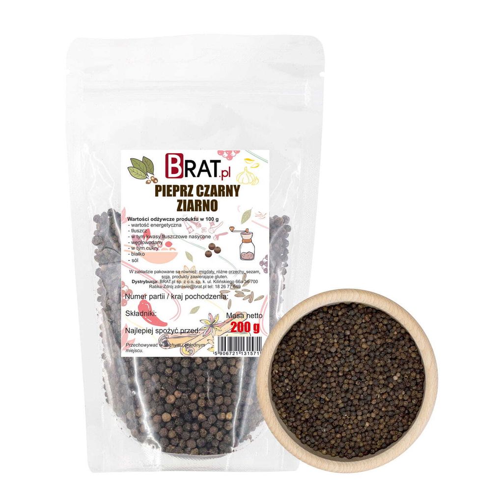 Schwarze Pfefferkörner 200g