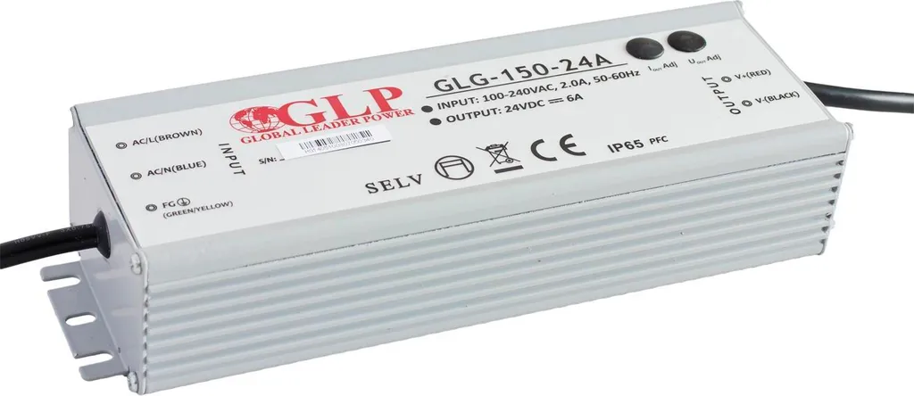 Alimentation LED 24V pour Extérieur IP65 - Puissance 150W GLG-150