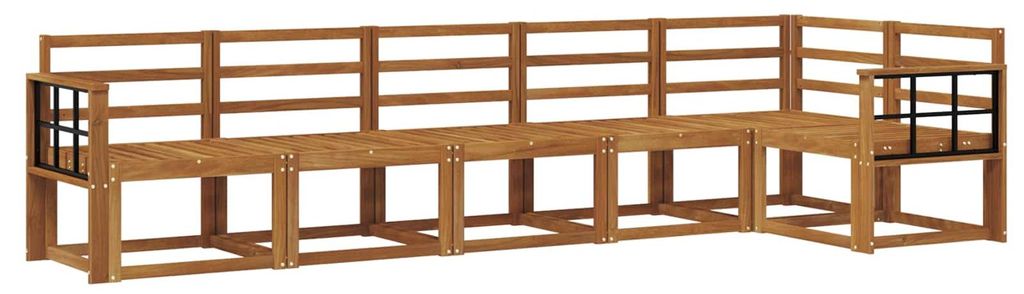 vidaXL Outdoor-Sofagarnitur 6 pcs Natur Massivholz Akazie