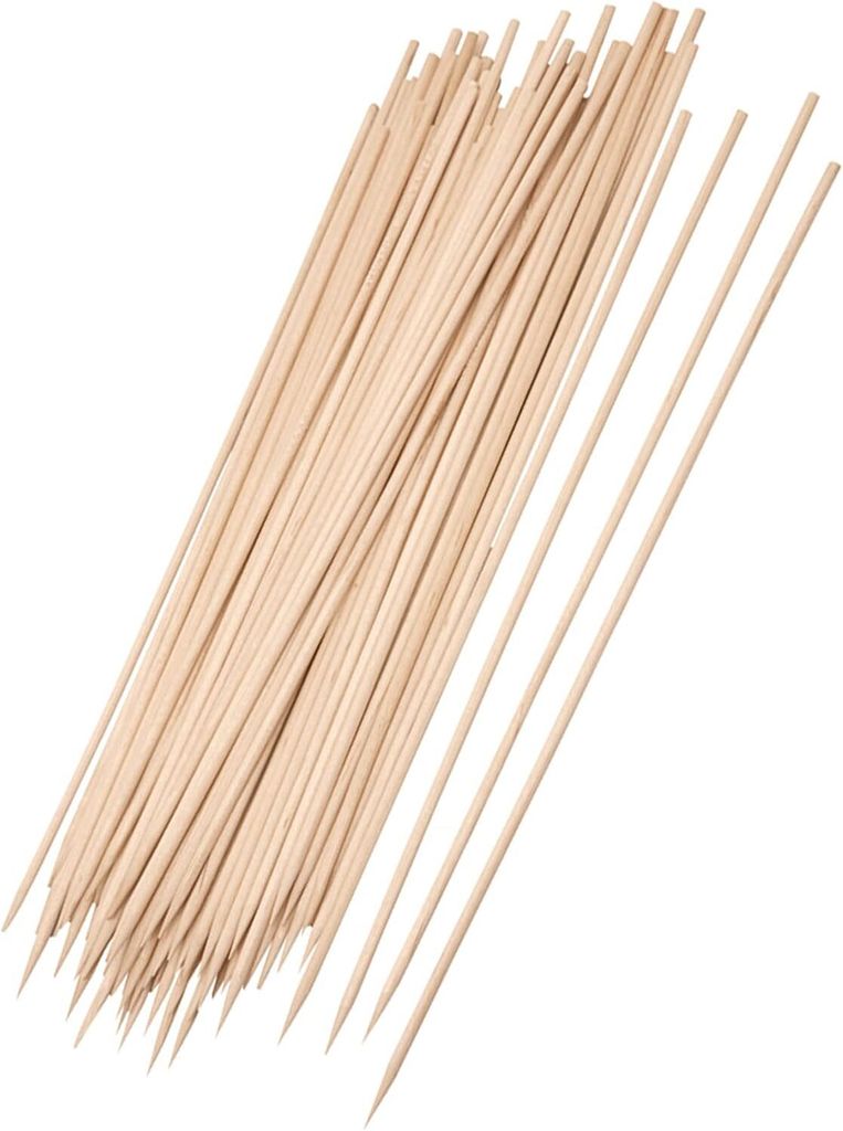 Schaschlikspieße Holz 25cm / Ø3mm Grillspieße - Holzspieße 100 Stück