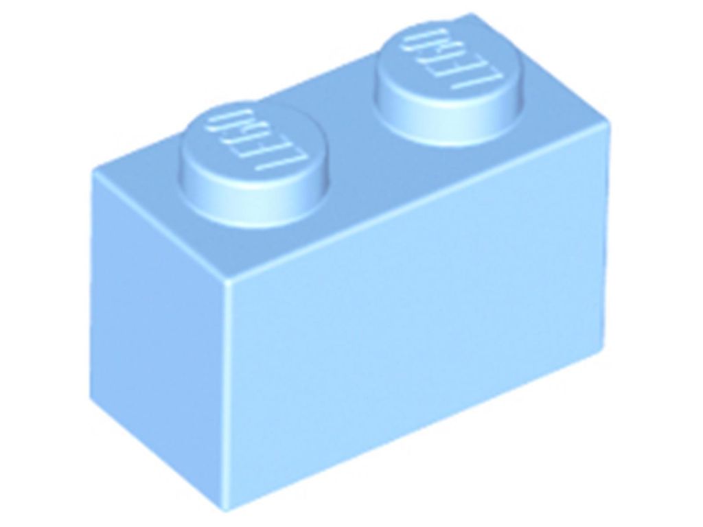 1 Stück LEGO, Teil Nr. 3004 in Helles Hellblau